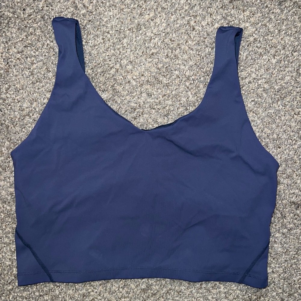Blue workout tank